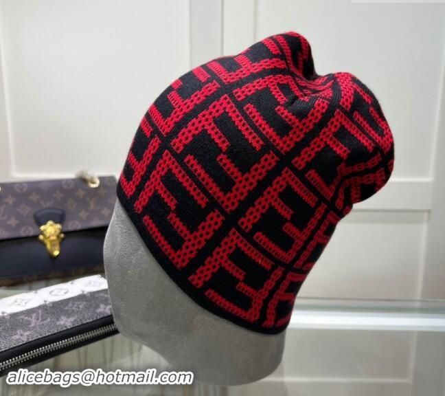 Grade Quality Fendi Knit Hat FE082303 Red 2024