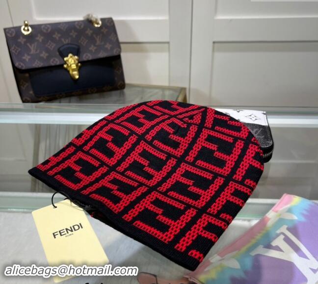 Grade Quality Fendi Knit Hat FE082303 Red 2024