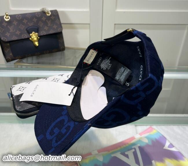 Market Sells Gucci Maxi GG Denim Baseball Hat GG091302 Deep Blue 2024