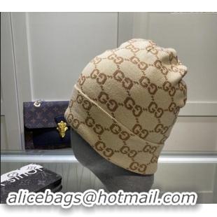 Good Taste Gucci GG Knit Hat 1019023 Beige 2024