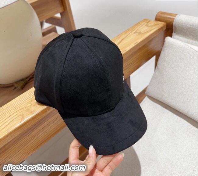 Best Cheap Chanel Suede Baseball Hat 0301 Black 2024