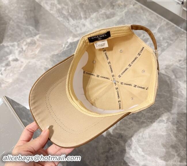 Top Quality Chanel Canvas Baseball Hat 0301 Beige/Brown 2024