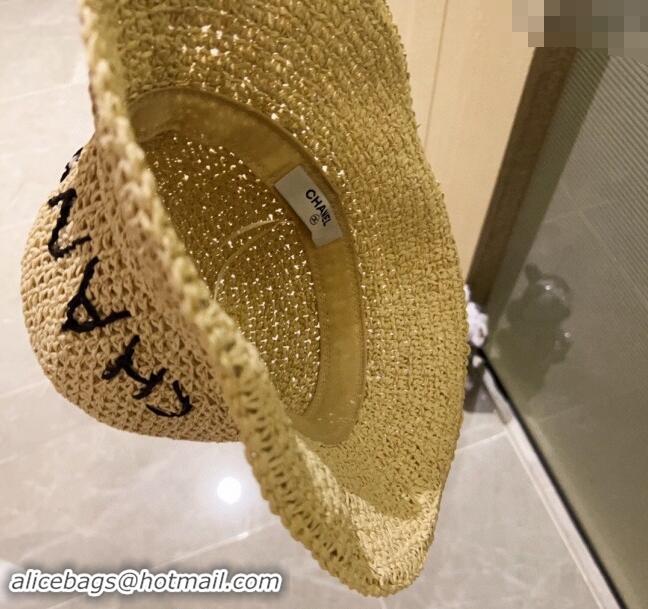 Best Price Chanel Straw Bucket Hat 030202 Beige 2024