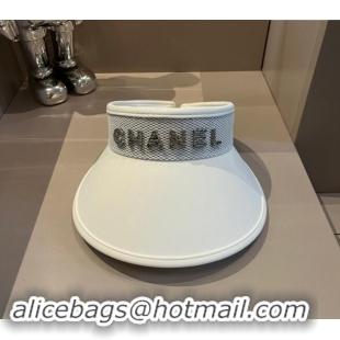 Top Quality Chanel Visor Hat 040303 White 2024