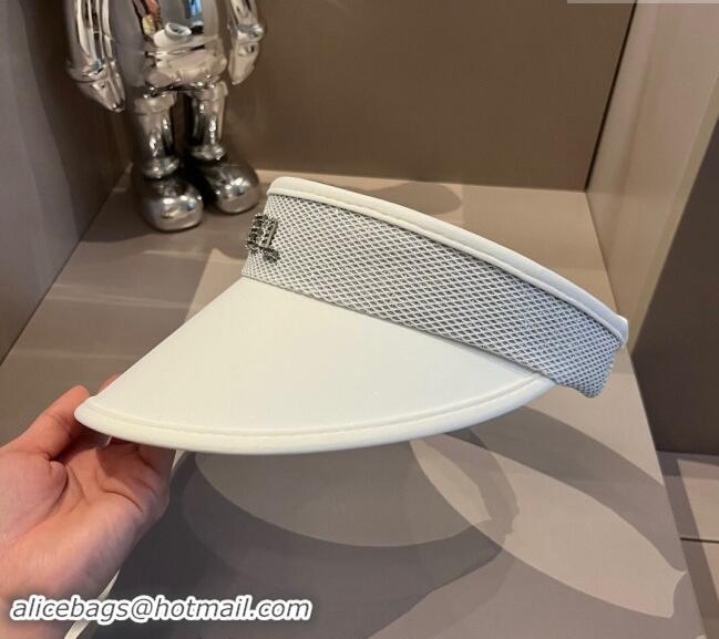 Top Quality Chanel Visor Hat 040303 White 2024