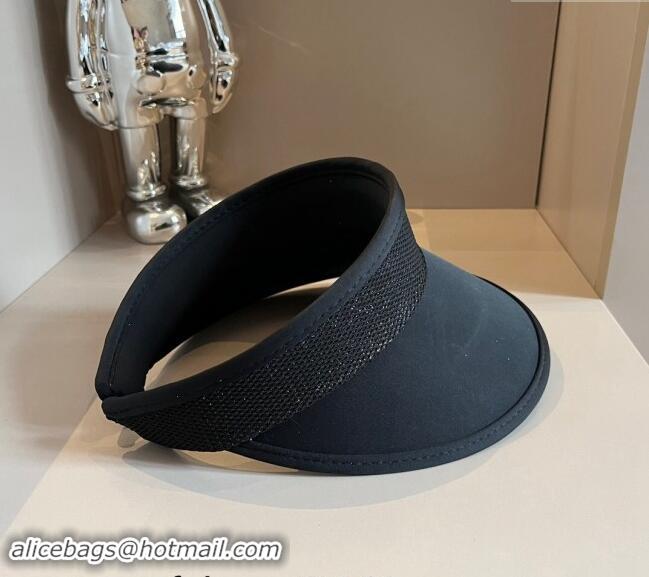 Fashion Discount Chanel Visor Hat 040302 Black 2024