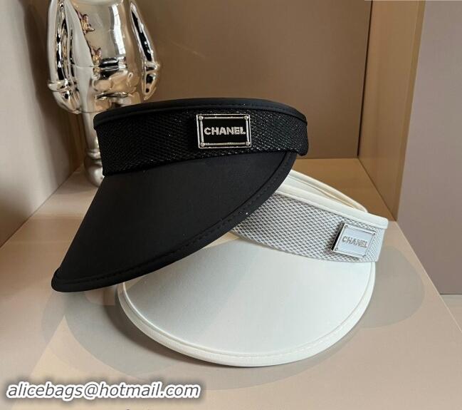 Fashion Discount Chanel Visor Hat 040302 Black 2024