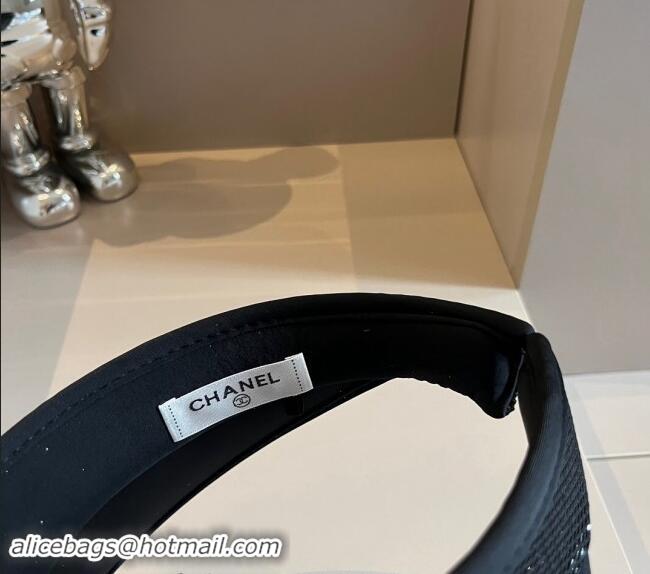 Fashion Discount Chanel Visor Hat 040302 Black 2024