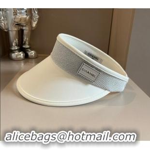 Latest Style Chanel Visor Hat 040302 White 2024