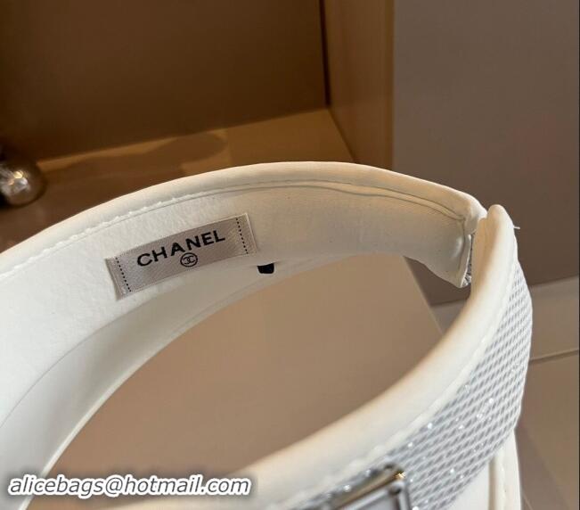 Latest Style Chanel Visor Hat 040302 White 2024