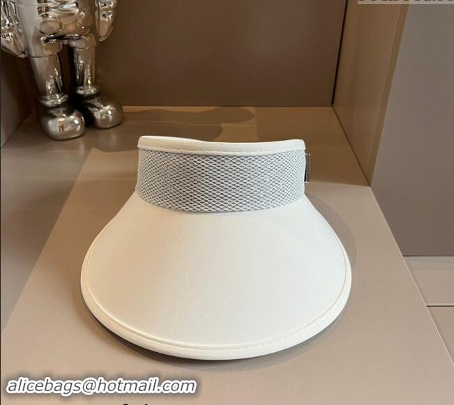 Latest Style Chanel Visor Hat 040302 White 2024