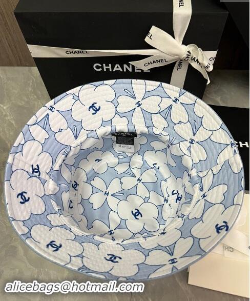 Buy Discount Chanel Denim Bucket Hat with Strass CC 0514 Blue 2024