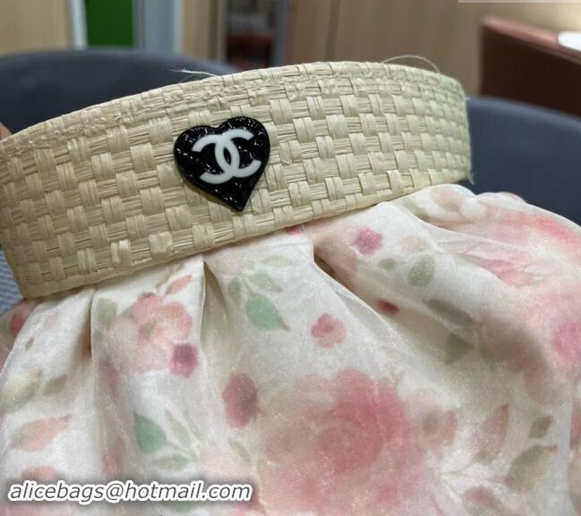 Low Cost Chanel Flora Visor hat with Heart 0513 Pink 2024