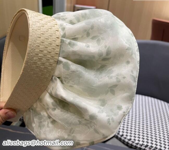 Cheapest Chanel Flora Visor hat with Heart 0513 Green 2024