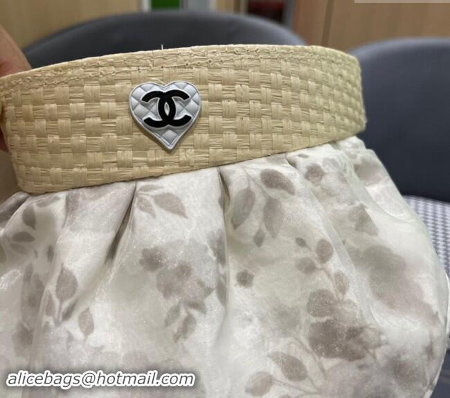 Classic Specials Chanel Flora Visor hat with Heart 0513 Beige 2024