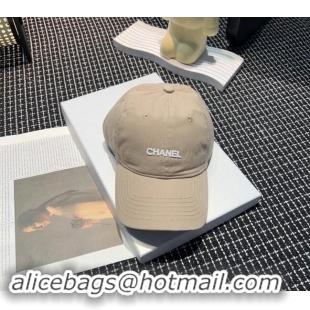 New Product Chanel Canvas Baseball hat 051302 Beige 2024