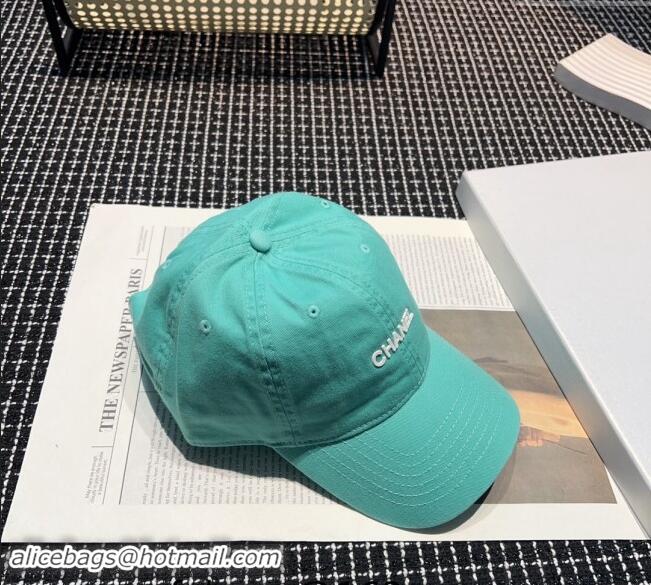 Market Sells Chanel Canvas Baseball hat 051302 Pale Green 2024