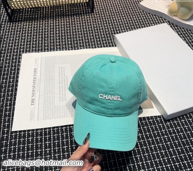 Market Sells Chanel Canvas Baseball hat 051302 Pale Green 2024