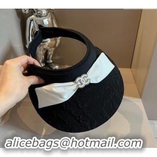 Low Price Chanel Visor Hat 061901 Black 2024