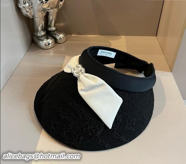 Low Price Chanel Visor Hat 061901 Black 2024