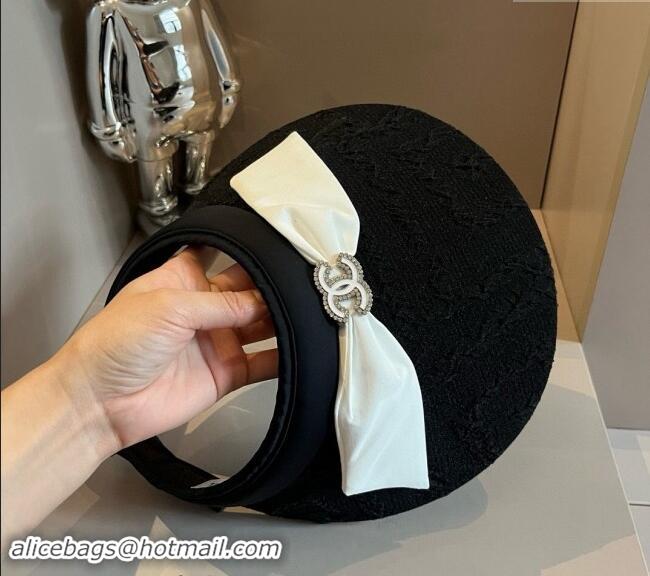 Low Price Chanel Visor Hat 061901 Black 2024