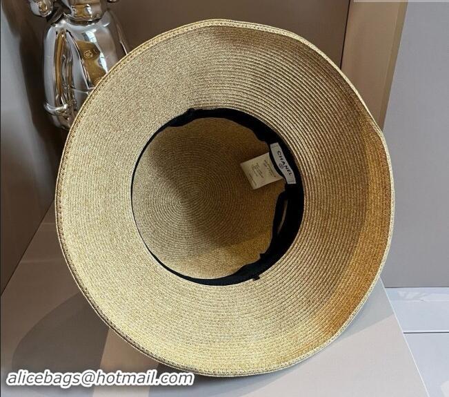 New Product Chanel Straw Bucket Hat with Pearls 0710 2024