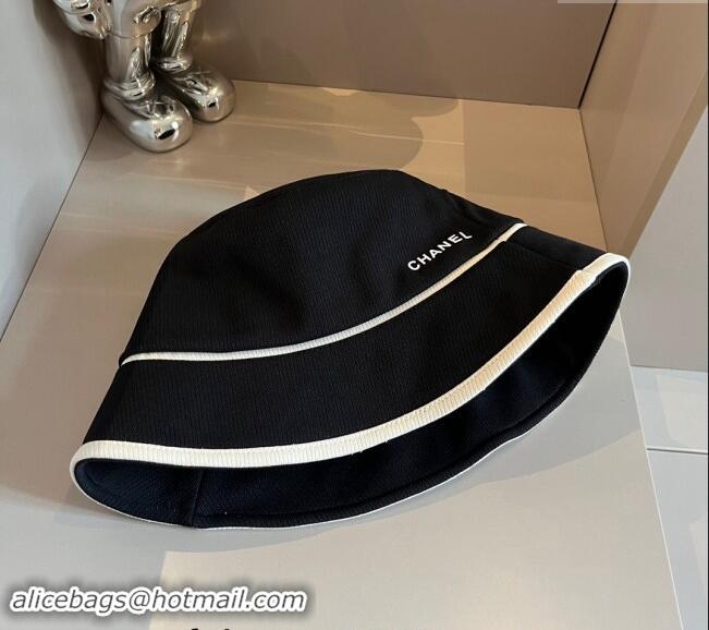 Hot Style Chanel Fabric Bucket hat 073001 Black 2024