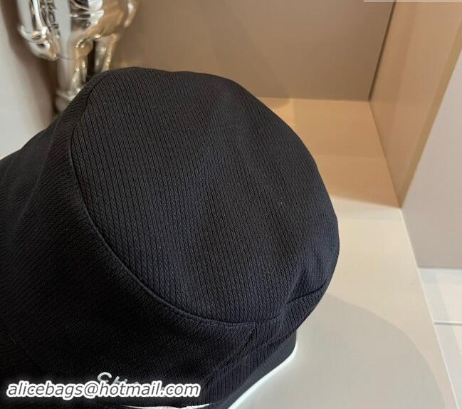 Hot Style Chanel Fabric Bucket hat 073001 Black 2024