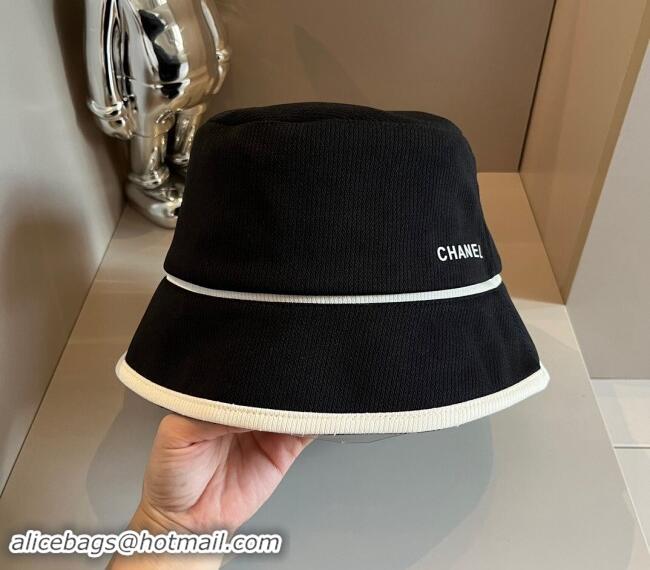 Hot Style Chanel Fabric Bucket hat 073001 Black 2024