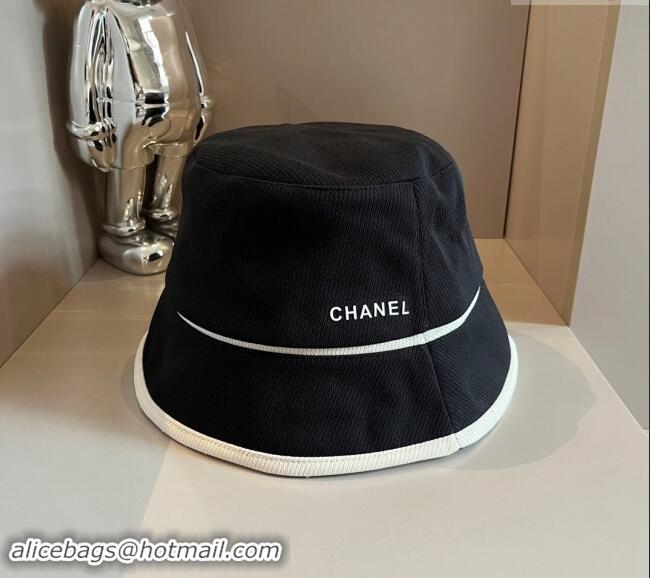 Hot Style Chanel Fabric Bucket hat 073001 Black 2024