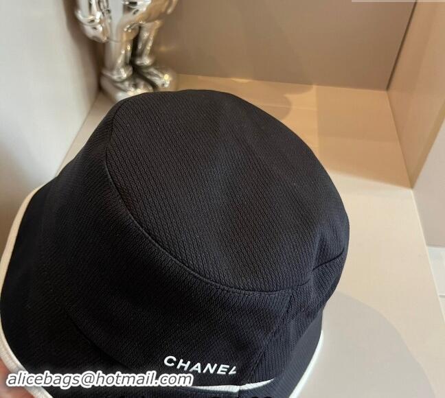 Hot Style Chanel Fabric Bucket hat 073001 Black 2024