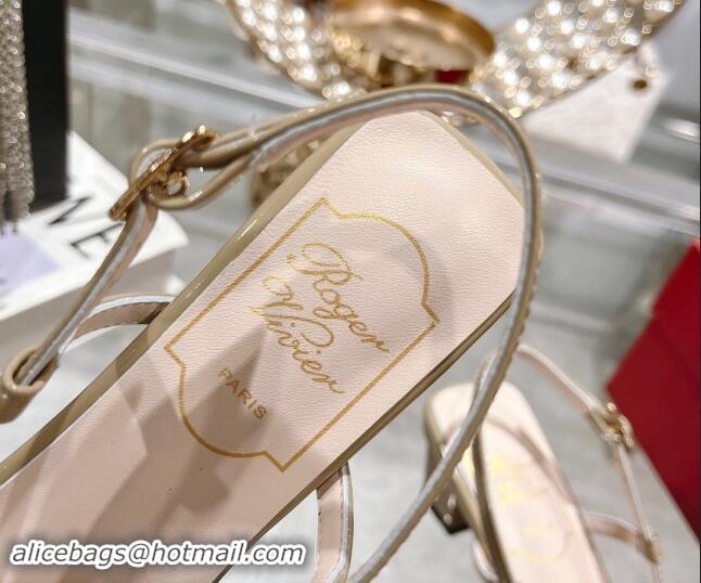 Charming Roger Vivier Belle Vivier Slingback Pumps 4.5cm in PVC Khaki 812122