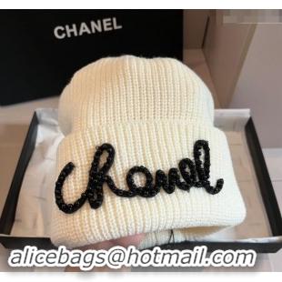 Cheap Classic Chanel Knit hat CH091301 White 2024