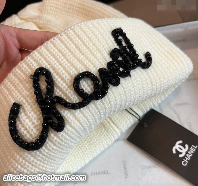 Cheap Classic Chanel Knit hat CH091301 White 2024