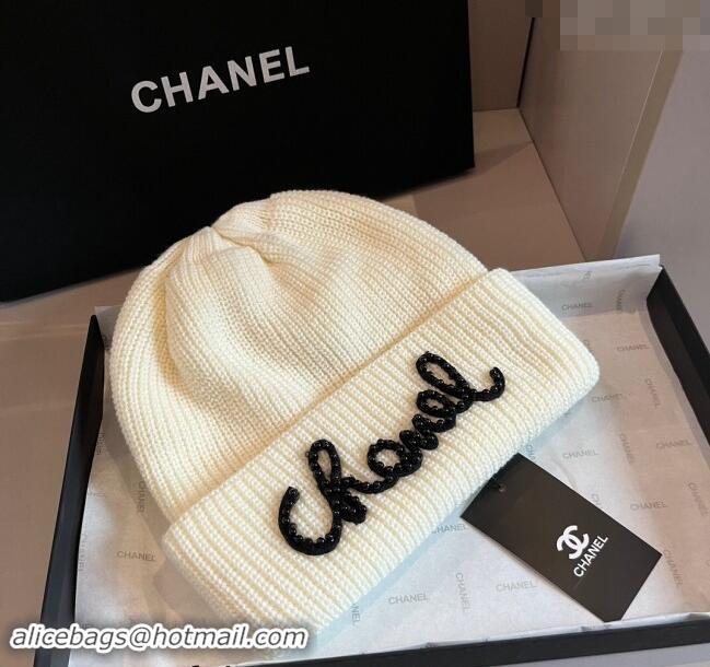 Cheap Classic Chanel Knit hat CH091301 White 2024