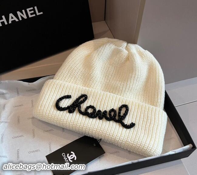 Cheap Classic Chanel Knit hat CH091301 White 2024