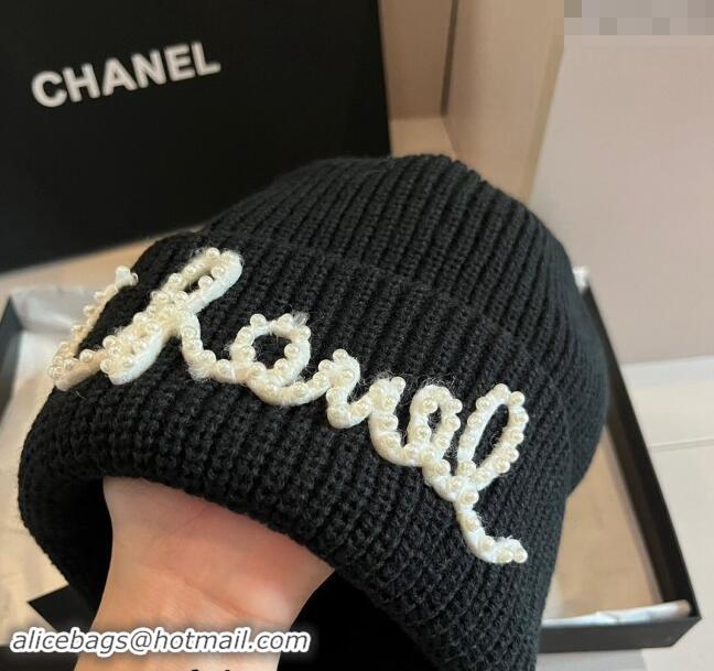 Super Quality Chanel Knit Hat CH091301 Black 2024