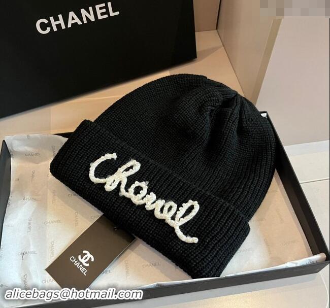 Super Quality Chanel Knit Hat CH091301 Black 2024