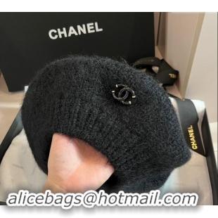 New Fashion Chanel Knit Beret Hat CH091303 Black 2024