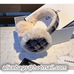 Market Sells Chanel Tweed Snow Earmuff Winter Warm with Pearls CC 1019003 Black 2024