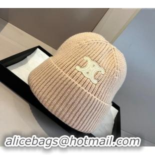 Reasonable Price Celine Knit Hat 1019004 Beige 2024