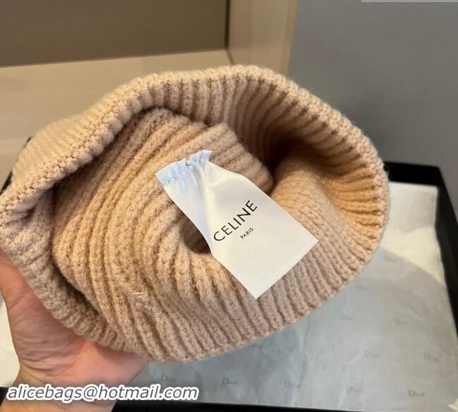 Reasonable Price Celine Knit Hat 1019004 Beige 2024