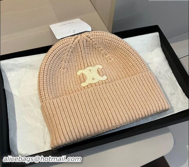 Reasonable Price Celine Knit Hat 1019004 Beige 2024