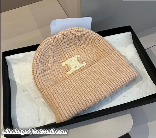 Reasonable Price Celine Knit Hat 1019004 Beige 2024