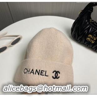 Well Crafted Chanel Knit Hat 1019021 Beige 2024