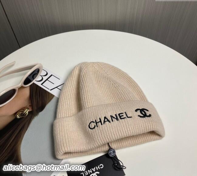 Well Crafted Chanel Knit Hat 1019021 Beige 2024