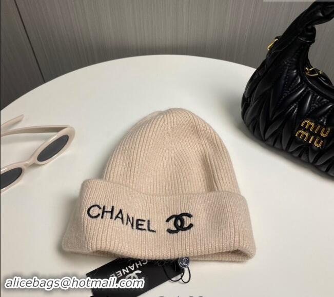 Well Crafted Chanel Knit Hat 1019021 Beige 2024