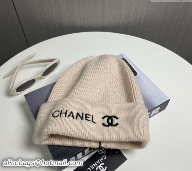 Well Crafted Chanel Knit Hat 1019021 Beige 2024