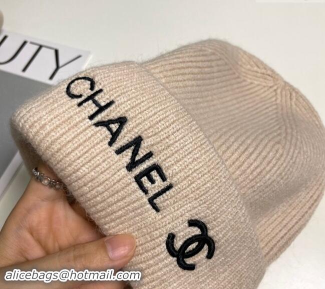 Well Crafted Chanel Knit Hat 1019021 Beige 2024