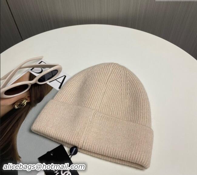 Well Crafted Chanel Knit Hat 1019021 Beige 2024